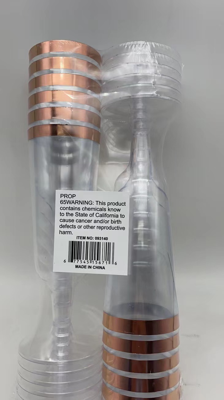 6 OZ Premium Plastic Champagne Cups, 12 CT Buy Wholesale at SoNice Party