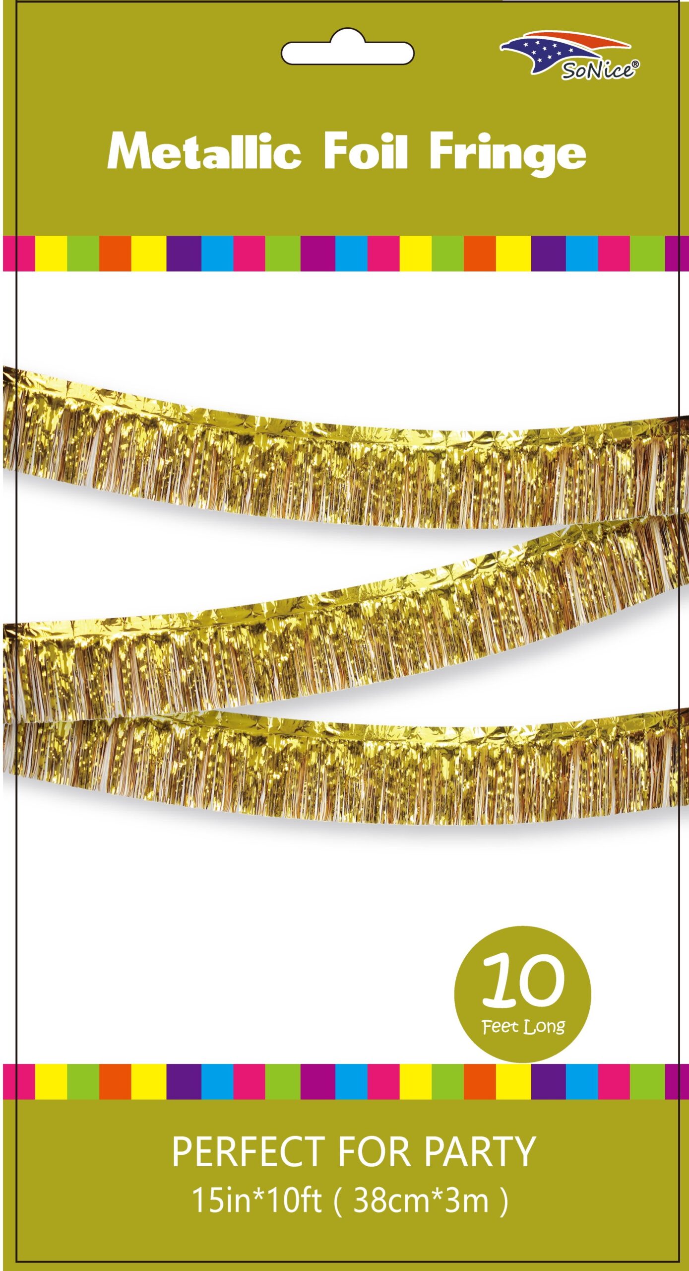 Metallic Fringe Banner Buy Wholesale at SoNice Party