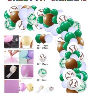 green balloon garland