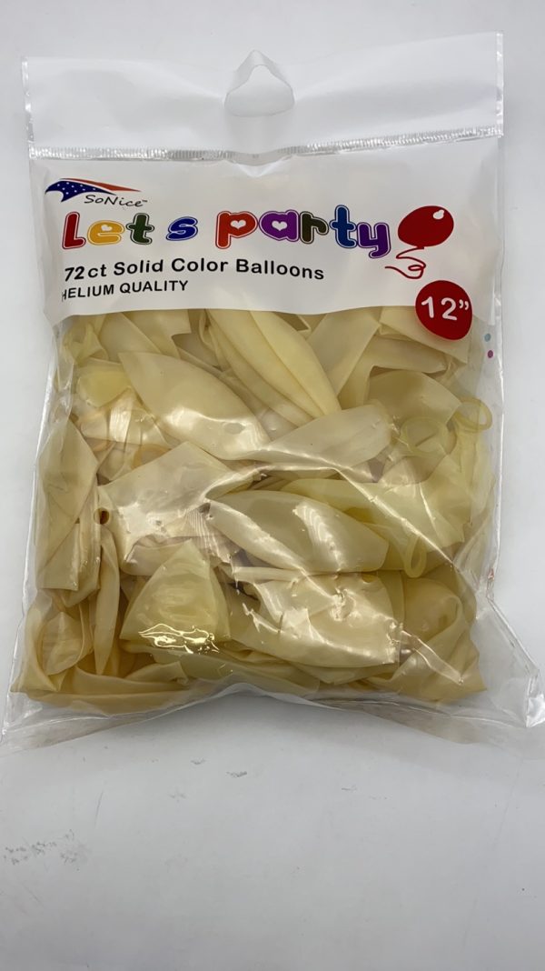 12″ Latex Balloons 72pcs, clear