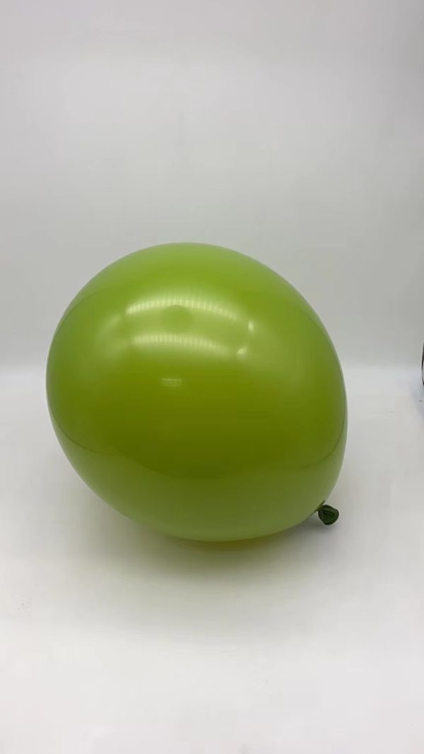 18″ Latex Balloons 4pcs, matte olive green