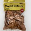 12" Chrome balloons rose gold