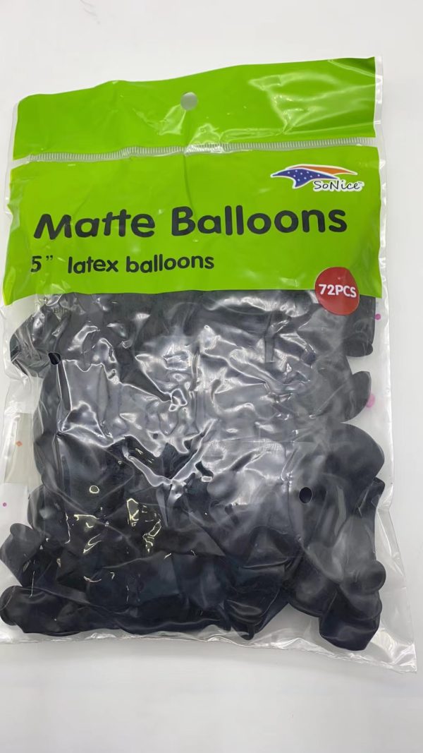 5″ Latex Balloons 72pcs, matte navy blue