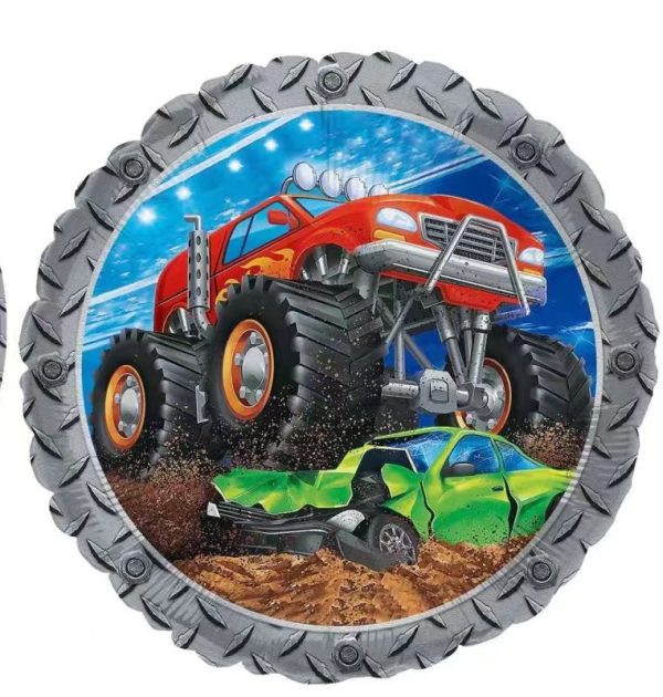 Themed Mylar Balloon 2pcs Monster Truck