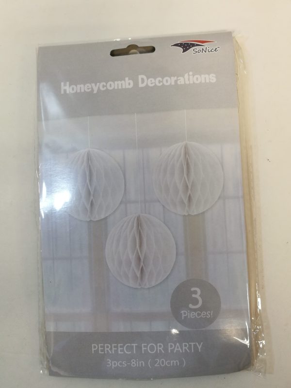 Honeycombs set 3pcs, white