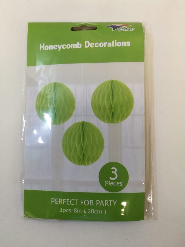 Honeycombs set 3pcs, lime green