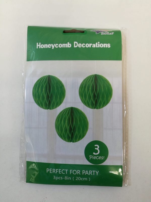 Honeycombs set 3pcs, emerald