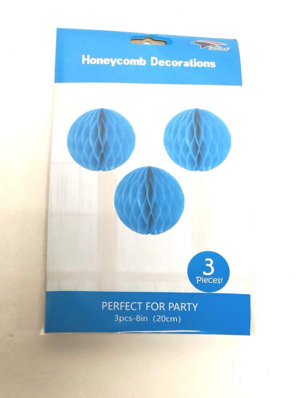 Honeycombs set 3pcs, turquoise