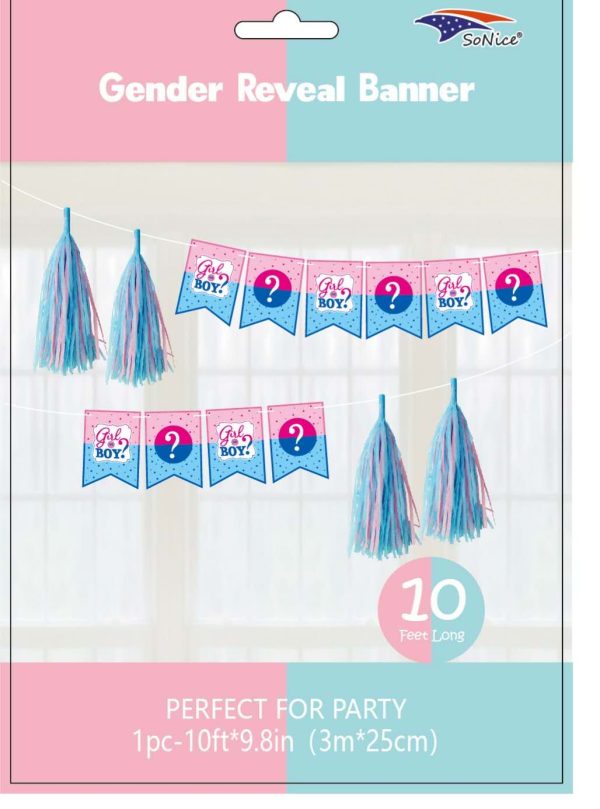 Themed Party Banner Gender Reveal