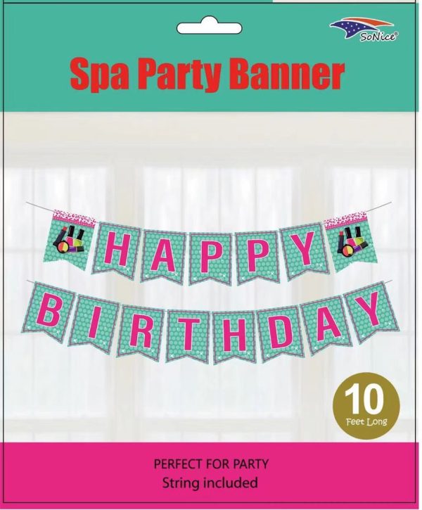 Themed Party Banner, HBD Makeup SPA