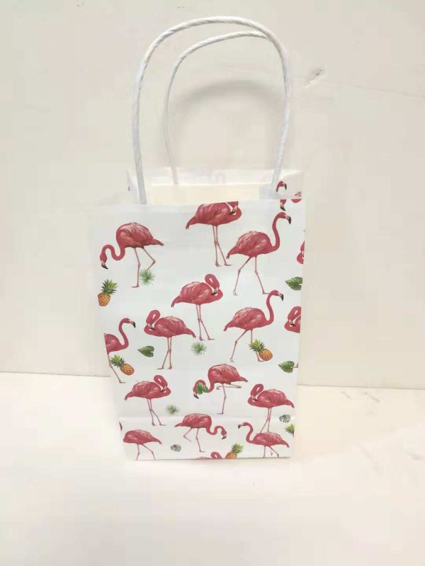 Themed Craft Bags,  Pack of 12  Flamingo