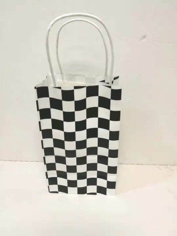 Themed Craft Bags,  Pack of 12  Checker