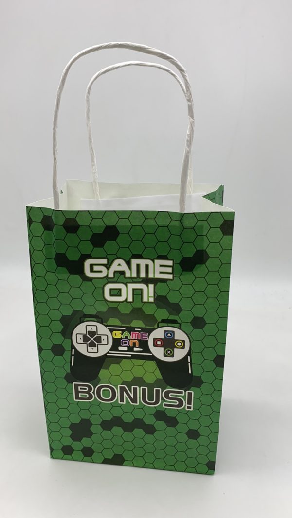 Themed Craft Bags,  Pack of 12 Game on