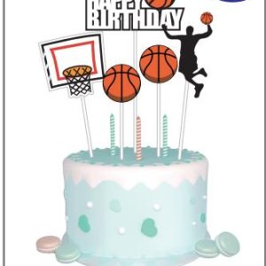 Basketball cake topper