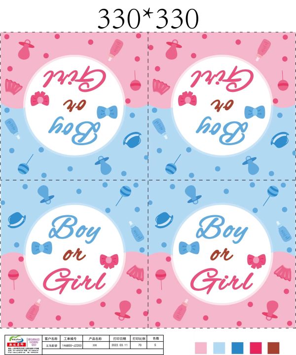 Themed Paper Napkins, 24CT Gender Reveal