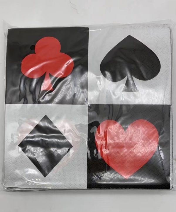 Themed Paper Napkins, 24CT Casino Night