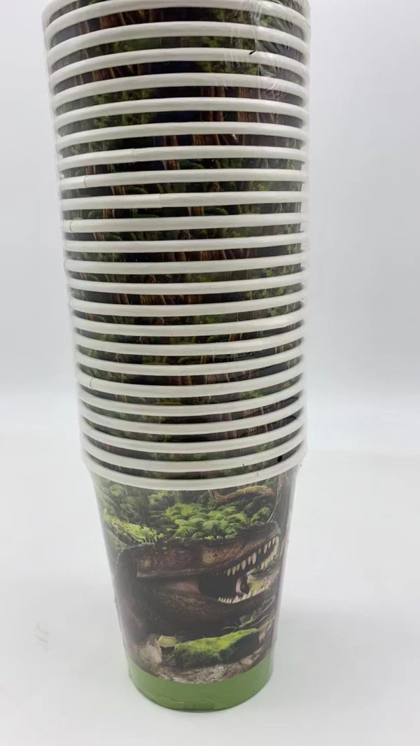 9OZ Themed Paper Cups 24 CT  Dinosaur