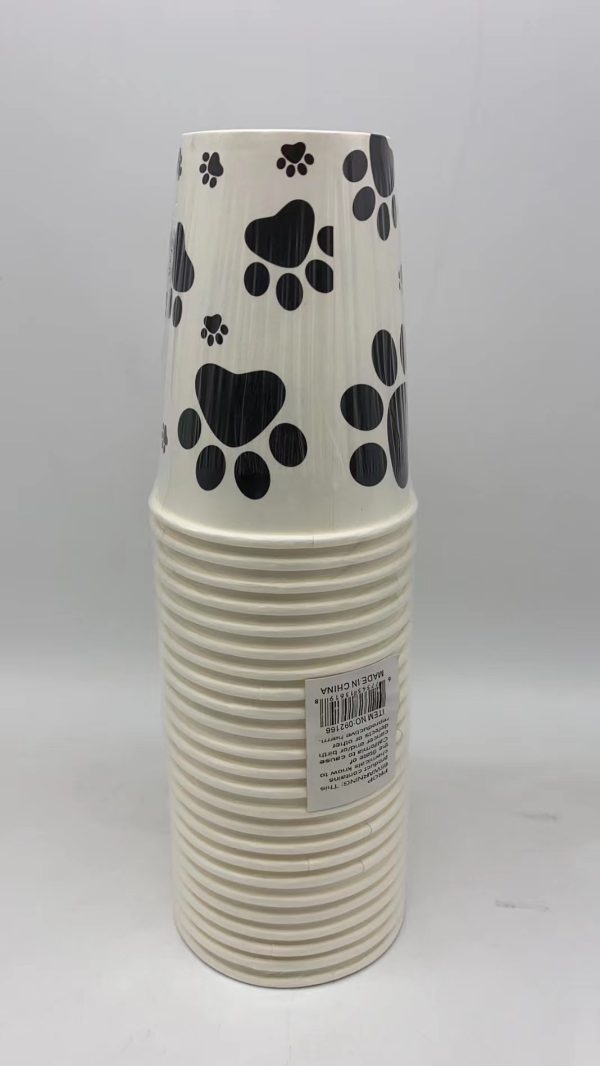 9OZ Themed Paper Cups 24 CT  Dog Paws