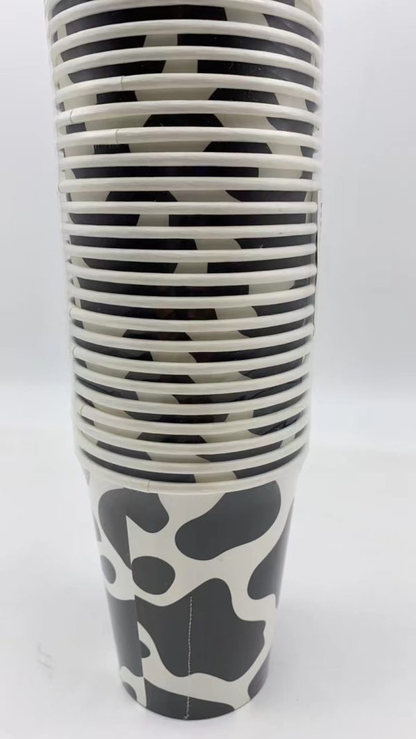 9OZ Themed Paper Cups 24 CT  Cow