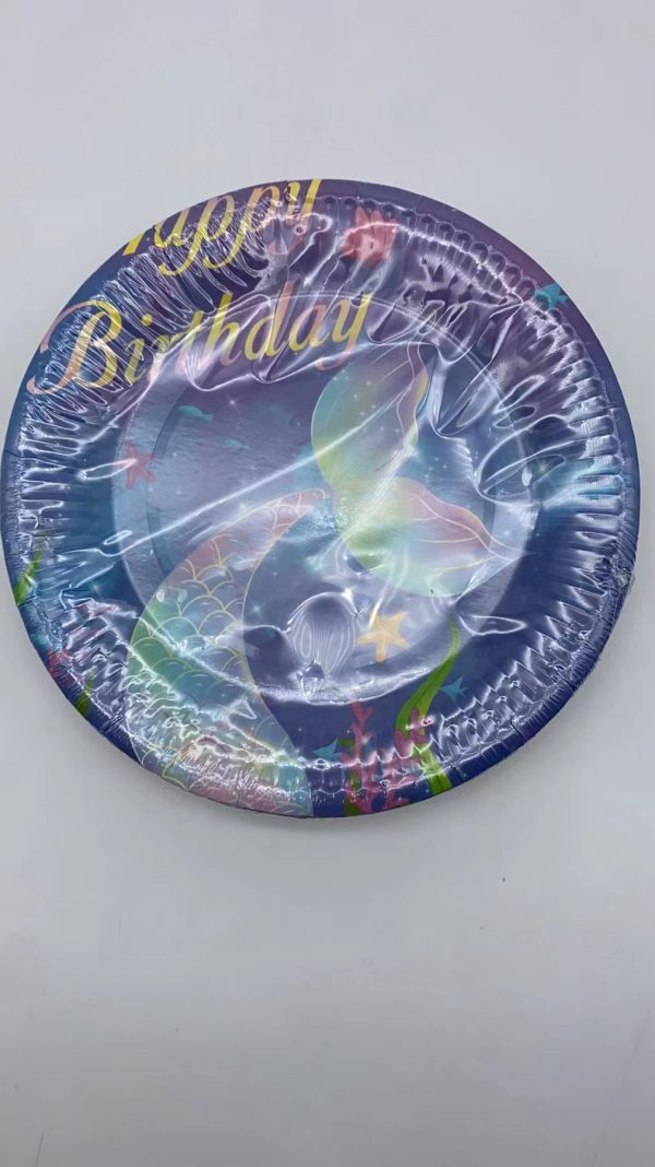 Themed Paper Plates 7", 24 CT Mermaid