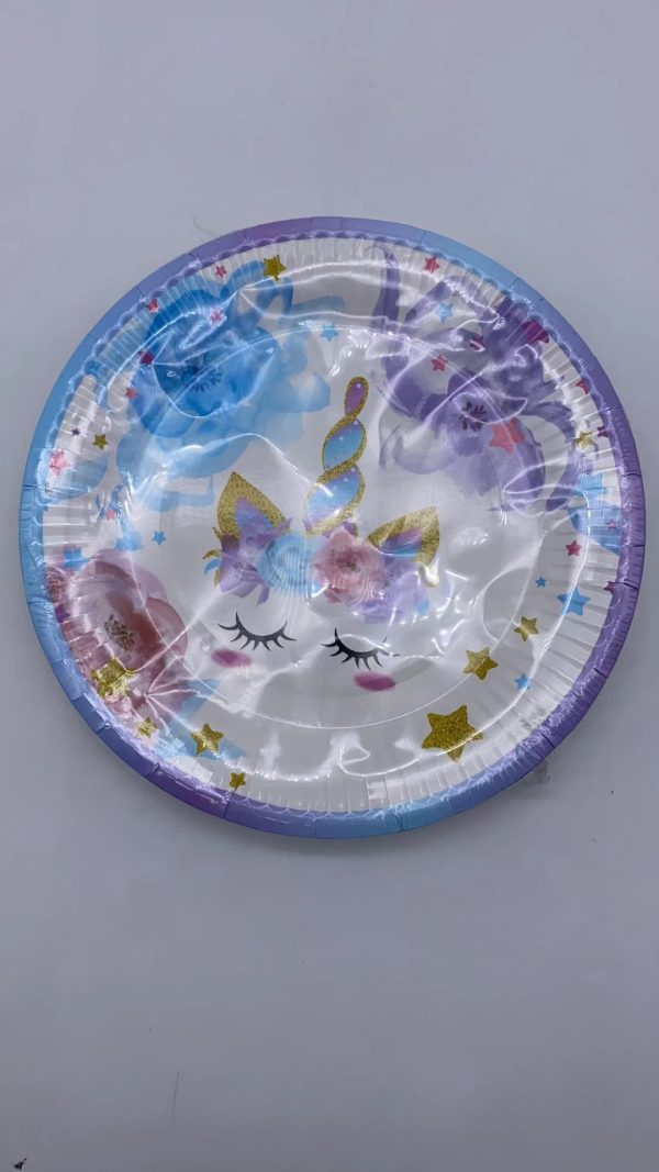 Themed Paper Plates 7", 24 CT Unicorn