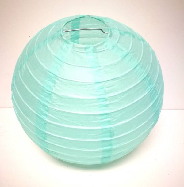 8" Paper Lanterns, light blue