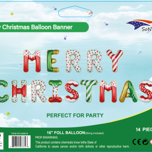 Foil Balloons set "MERRY CHRISTMAS"