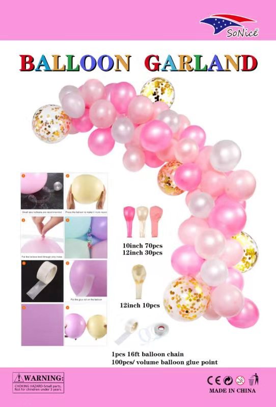 pink balloon garland wholesale