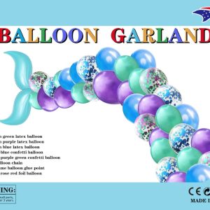 fish party balloons garland