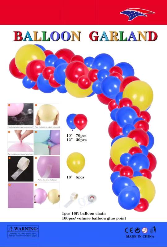 tricolor balloon garland wholesale