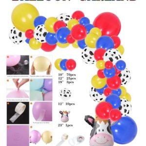 Themed Balloon Garland kit, Cow 4 boy