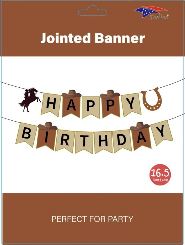 Themed Party Happy Birthday Banner