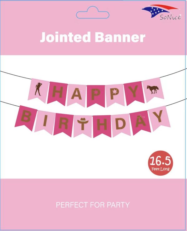 Themed Party Happy Birthday Banner