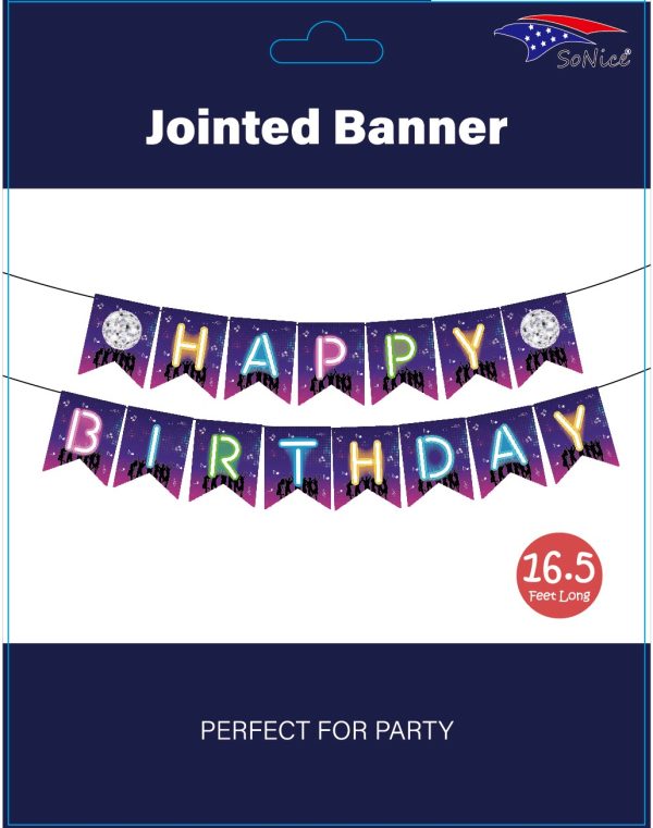 Themed Party Happy Birthday Banner