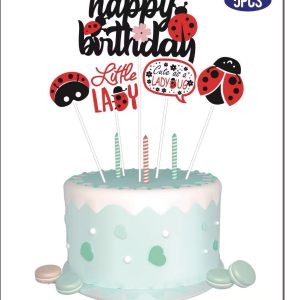 Ladybugs decoration for cake