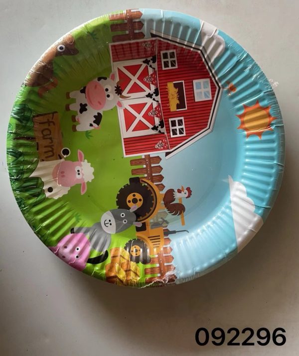 Themed Paper Plates 7", 24 CT Farm