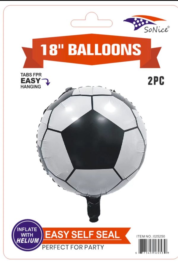 Themed Mylar Balloon 2pcs Soccer