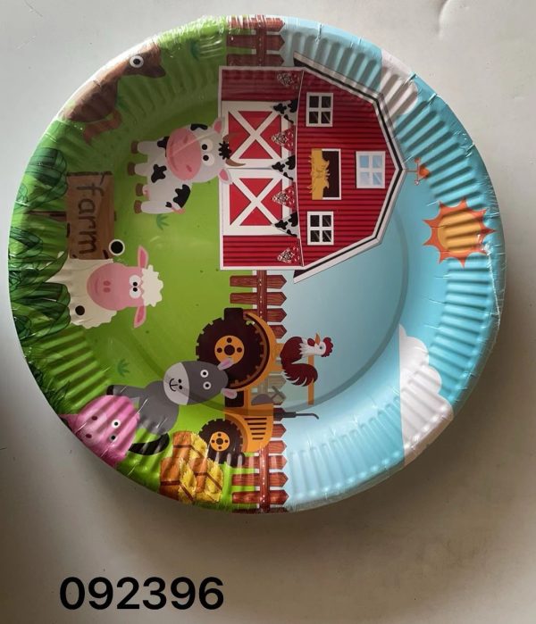 Themed party Plates 9",  Farm