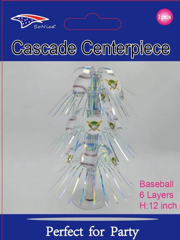 Themed Cascade Centerpiece, Baseball