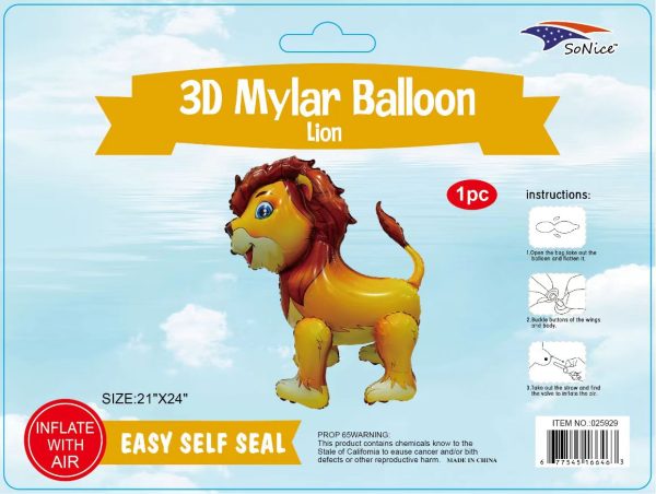 Super Shape Stand Balloon Safari Lion