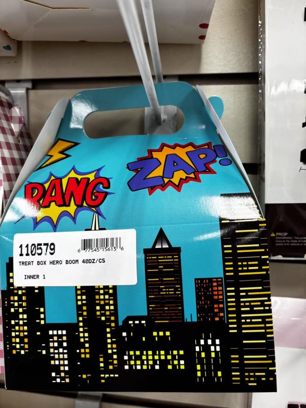 Themed Treat Boxes 12 CT Hero Boom