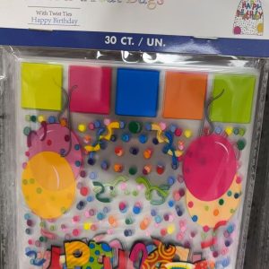 Themed Cellophane Bags , Happy Birthday