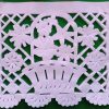 Mexico Papel Picado Flower all white