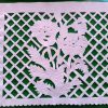 Mexico Papel Picado Flower all white