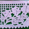 Mexico Papel Picado Flower all white
