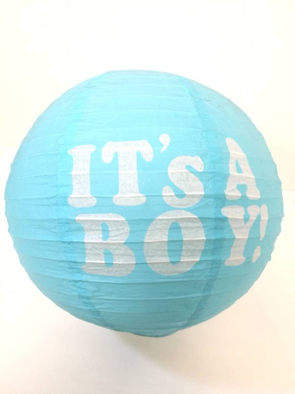 12" Lantern Baby Shower It's a Boy