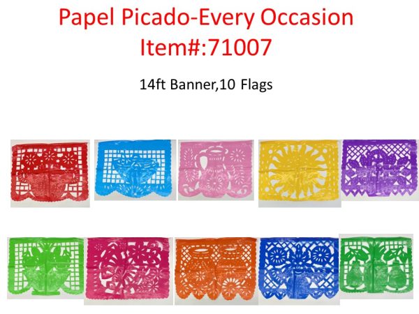 Mexico Papel Picado all Occasion multi colors