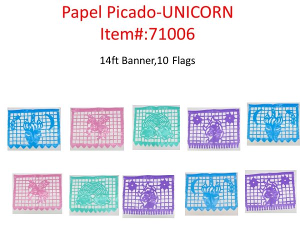 Mexico Papel Picado Unicorn