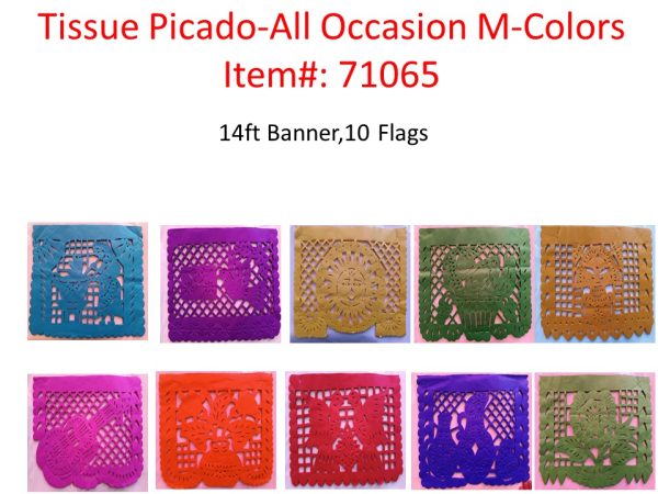 Mexico Papel Picado Tissue all occasion multi colors