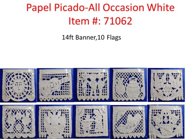 Mexico Papel Picado all Occasion White